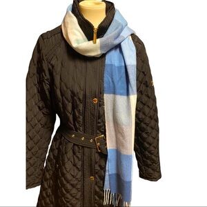 NWT Blue, Gray and White Wool Scarf